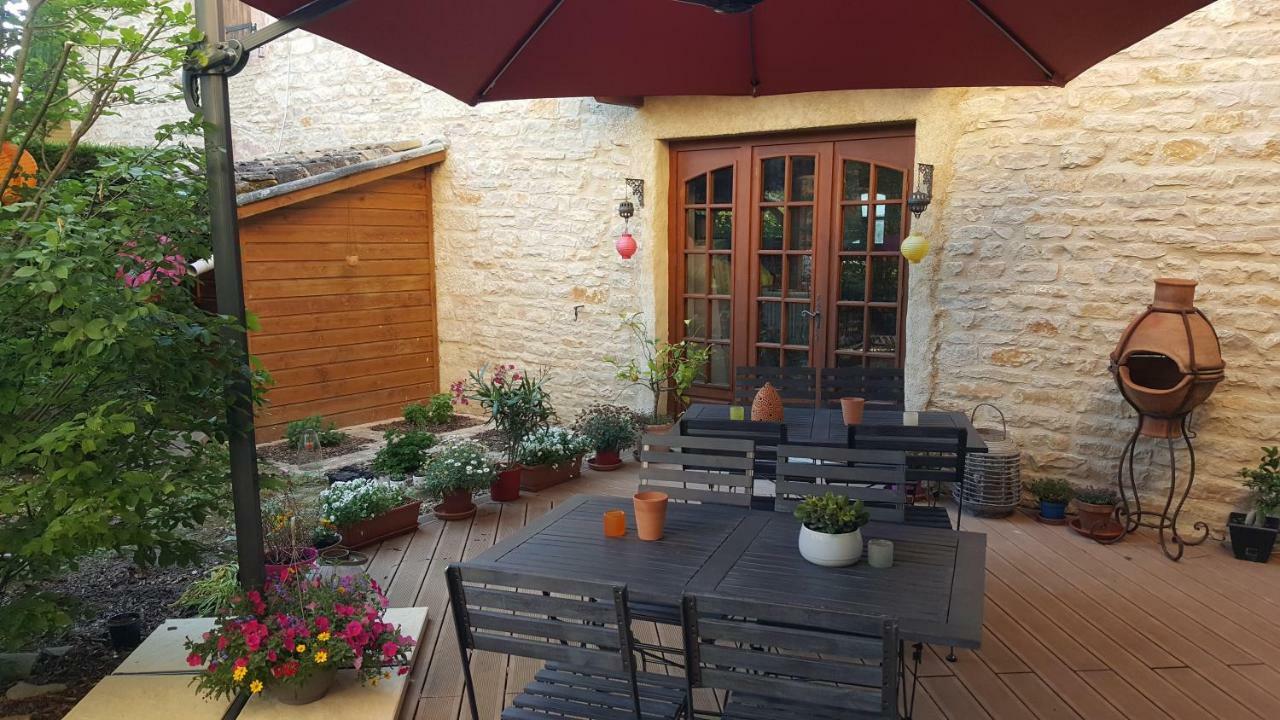 B&B Des Histoires D'Anges - Cote Jardin - Accueil Velo 图尔尼 外观 照片